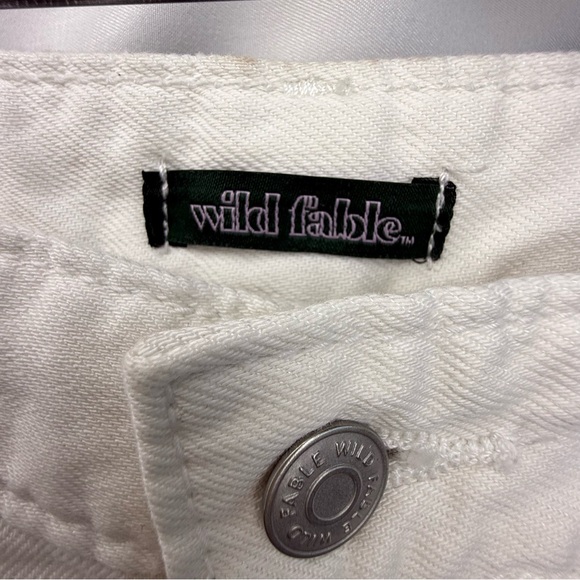 Wild Fable Women’s Size 0 White Wide Leg Cargo Jeans - Picture 9 of 16